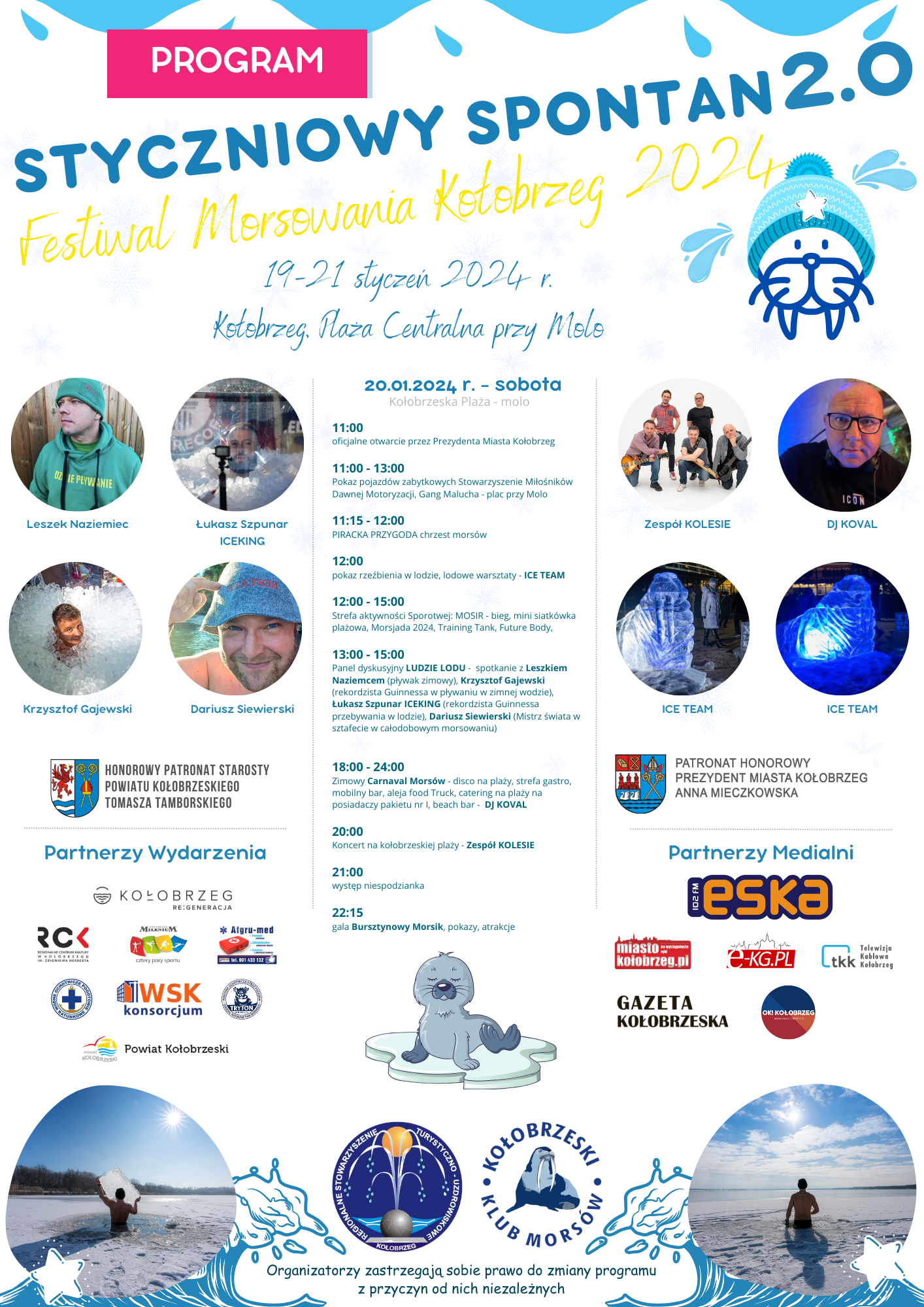 Styczniowy Spontan - sobotni program